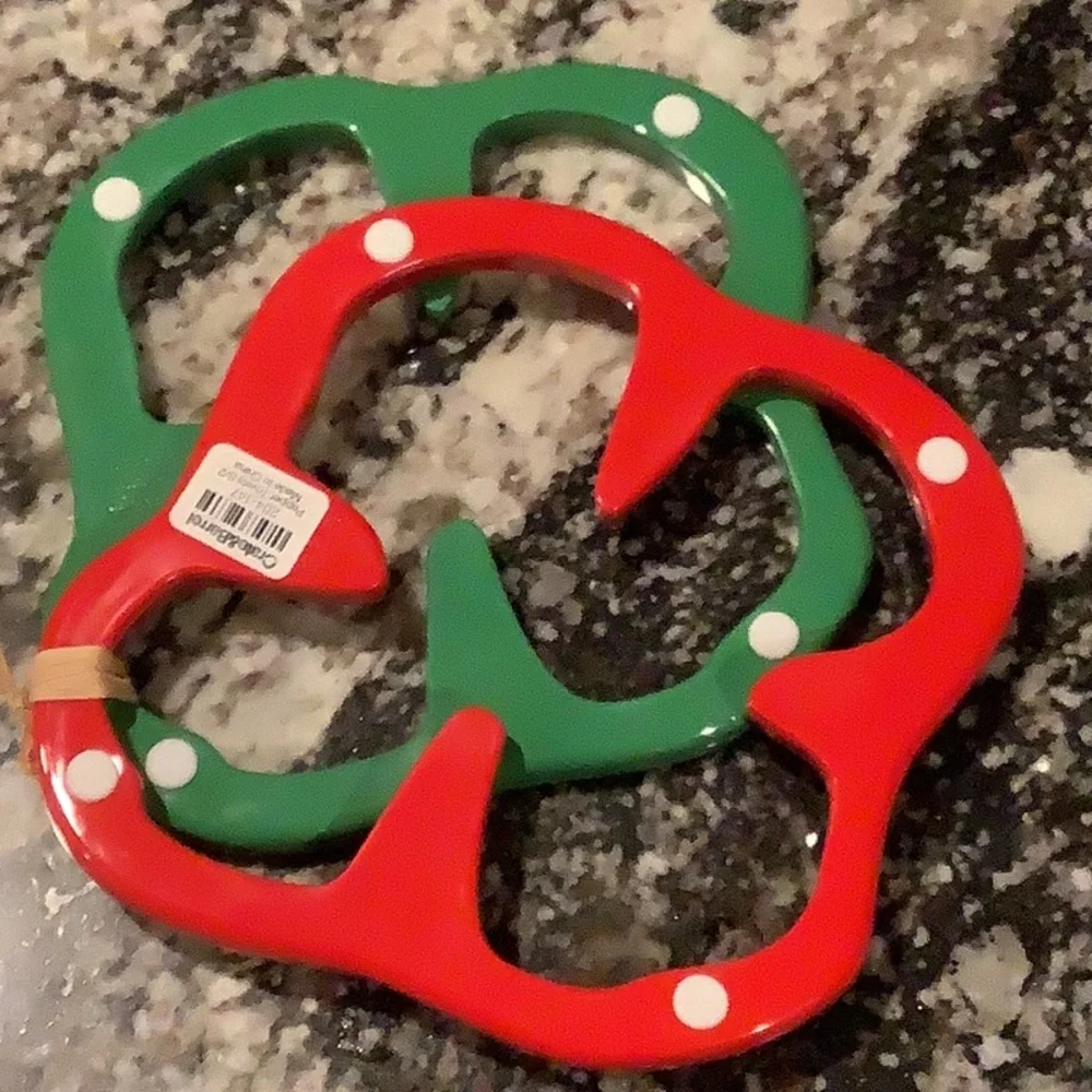 Crate & Barrel Pepper Trivets, Set of 2, NWT
